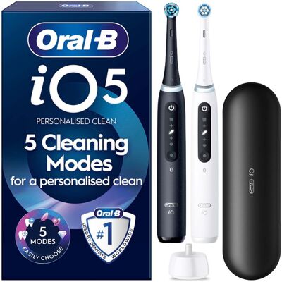 Oral-B iO5 -sähköhammasharja Duo - Mattamusta & QuiteWhite Oral-B iO5 -sähköhammasharja Duo - Mattamusta & QuiteWhite