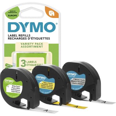 DYMO Tape LetraTag 3 pack DYMO Tape LetraTag 3 pack