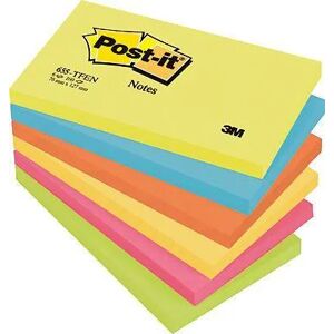 3M Post-it Notes 76x127 Energetic (6) 3M Post-it Notes 76x127 Energetic (6)