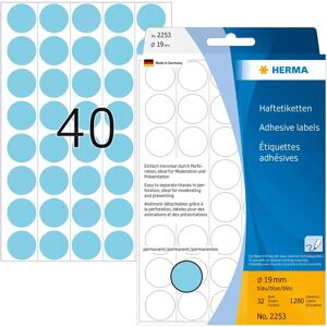 Herma label manual ø19 blue (1280) Herma label manual ø19 blue (1280)