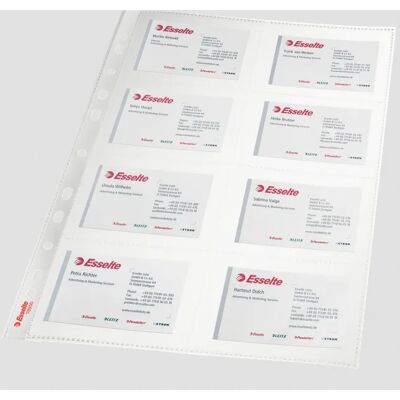 ESSELTE Pocket BusinessCard clear 105my A4 (10) ESSELTE Pocket BusinessCard clear 105my A4 (10)