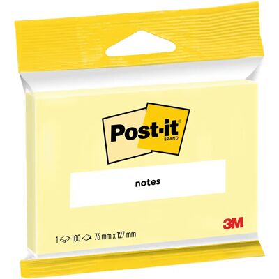 3M Post-it Canary Yellow 76x127 100sh 3M Post-it Canary Yellow 76x127 100sh
