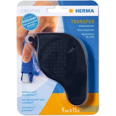 Herma glue dispenser removable 15mx9mm black Herma glue dispenser removable 15mx9mm black