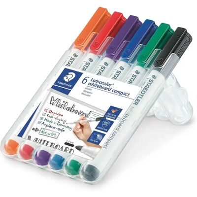 STAEDTLER WB Marker Lumocolor Compact ass (6) STAEDTLER WB Marker Lumocolor Compact ass (6)