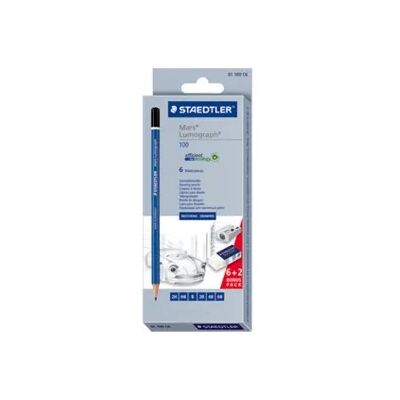 STAEDTLER Pencil Mars Lumograph 100 ass set (6) STAEDTLER Pencil Mars Lumograph 100 ass set (6)