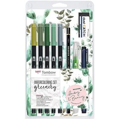 Tombow ABT Dual Brush set Greenery (9) Tombow ABT Dual Brush set Greenery (9)