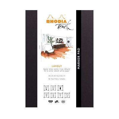 Rhodia Marker pad A5+ 50sh blank 100g Rhodia Marker pad A5+ 50sh blank 100g