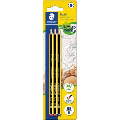 STAEDTLER Noris 120, 3 kpl, grafiitinharmaa -lyijykynä STAEDTLER Noris 120, 3 kpl, grafiitinharmaa -lyijykynä