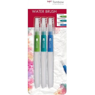 Tombow Water brush (empty) blister set (3) Tombow Water brush (empty) blister set (3)
