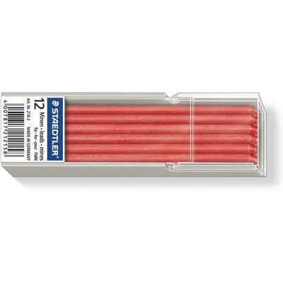 STAEDTLER Lumocolor Omnichrom 218, 3mm -täyte, 12 kpl, punainen STAEDTLER Lumocolor Omnichrom 218, 3mm -täyte, 12 kpl, punainen