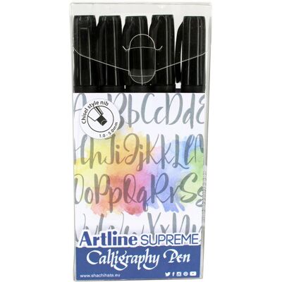Artline Supreme Calligraphy Pen 5/set black Artline Supreme Calligraphy Pen 5/set black