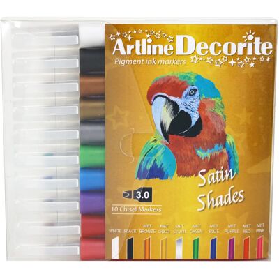 Artline Decorite Flat metallic 10-pack Artline Decorite Flat metallic 10-pack