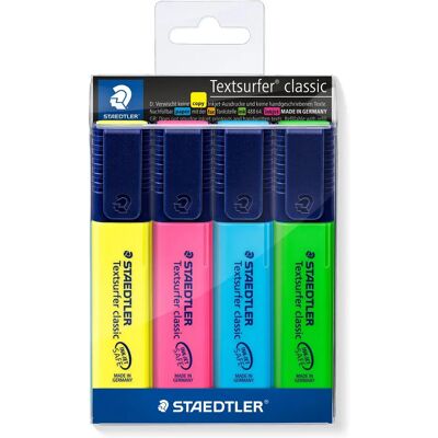 STAEDTLER Highlighter Textsurfer ass (4) STAEDTLER Highlighter Textsurfer ass (4)