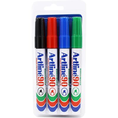 Artline 90 Permanent 4 assorted Artline 90 Permanent 4 assorted