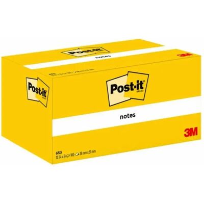 3M Post-it Notes 38x51 yellow (12) 3M Post-it Notes 38x51 yellow (12)