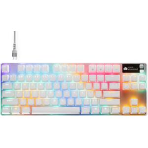 SteelSeries Apex Pro TKL Gen 3 -mekaaninen pelinäppäimistö, OmniPoint 3.0, valkoinen SteelSeries Apex Pro TKL Gen 3 -mekaaninen pelinäppäimistö, OmniPoint 3.0, valkoinen