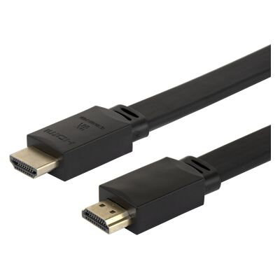 DELTACO HDMI-kaapeli, 48G, 5 m, musta, litteä HU-50-FLAT Vastaa: N/A DELTACO HDMI-kaapeli, 48G, 5 m, musta, litteä HU-50-FLAT Vastaa: N/A
