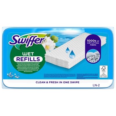 Swiffer Swiffer Floor Wet Refills Morning Fresh 24-pakkaus 8006530185356 Vastaa: N/A Swiffer Swiffer Floor Wet Refills Morning Fresh 24-pakkaus 8006530185356 Vastaa: N/A