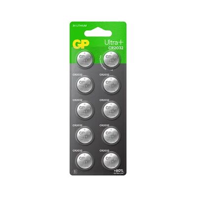 GP BATTERIES GP Ultra Plus Litium nappiparisto CR2032 10-pack 103400 Vastaa: N/A GP BATTERIES GP Ultra Plus Litium nappiparisto CR2032 10-pack 103400 Vastaa: N/A