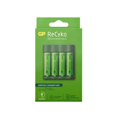 GP BATTERIES GP ReCyko Everyday akkulaturi USB sis. 4 kpl AA 2100mAh 202235 Vastaa: N/A GP BATTERIES GP ReCyko Everyday akkulaturi USB sis. 4 kpl AA 2100mAh 202235 Vastaa: N/A