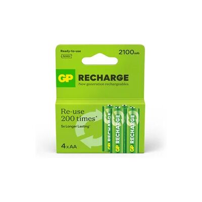 GP Batteries GP - Uudelleenladattavat AA 2100mAh - 4-pack GP Batteries GP - Uudelleenladattavat AA 2100mAh - 4-pack