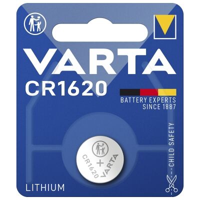 Varta Varta CR1620 litium-nappiparisto - 1 kpl 6620101401 Vastaa: N/A Varta Varta CR1620 litium-nappiparisto - 1 kpl 6620101401 Vastaa: N/A