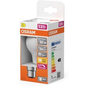 OSRAM LED Normaali 60 Himmennettävä Matta 5,9W 827 B22d 4099854465017 Vastaa: N/A OSRAM LED Normaali 60 Himmennettävä Matta 5,9W 827 B22d 4099854465017 Vastaa: N/A