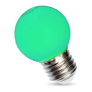 SPECTRUMLED Vihreä mini globa LED-lamppu - E27 1W SPECTRUMLED Vihreä mini globa LED-lamppu - E27 1W
