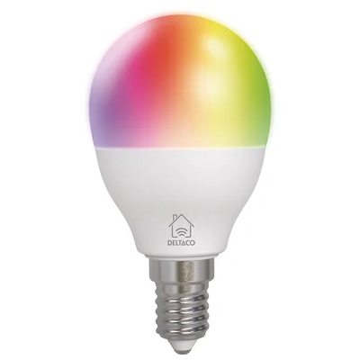 DELTACO E14 RGB WiFi Äly LED-lamppu - Äly LED-lamppu DELTACO E14 RGB WiFi Äly LED-lamppu - Äly LED-lamppu
