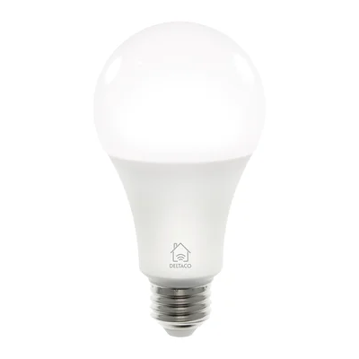 Deltaco Smart Home LED-lamppu - WiFi, himmennettävä, 2700-6500K Deltaco Smart Home LED-lamppu - WiFi, himmennettävä, 2700-6500K