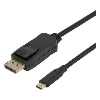 DELTACO 8K USB-C - DisplayPort-kaapeli, kaksisuuntainen, 1m, musta USBC-DP-BI100 Vastaa: N/A DELTACO 8K USB-C - DisplayPort-kaapeli, kaksisuuntainen, 1m, musta USBC-DP-BI100 Vastaa: N/A