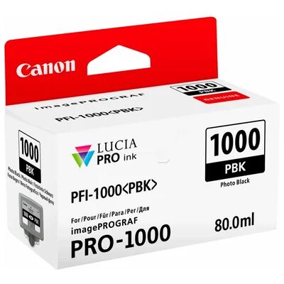 Canon Canon PFI-1000 PBK Mustepatruuna Vaalea musta PFI-1000PBK Vastaa: N/A Canon Canon PFI-1000 PBK Mustepatruuna Vaalea musta PFI-1000PBK Vastaa: N/A