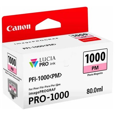 Canon Canon PFI-1000 PM Mustepatruuna vaalea magenta PFI-1000PM Vastaa: N/A Canon Canon PFI-1000 PM Mustepatruuna vaalea magenta PFI-1000PM Vastaa: N/A
