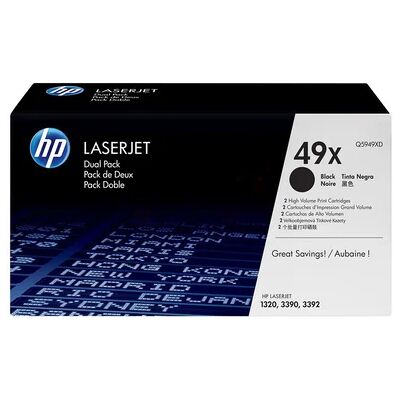 HP HP 49XD Värikasetti musta Q5949XD Vastaa: N/A HP HP 49XD Värikasetti musta Q5949XD Vastaa: N/A