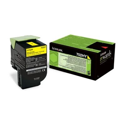 Lexmark Lexmark 702HY Värikasetti keltainen 70C2HY0 Vastaa: N/A Lexmark Lexmark 702HY Värikasetti keltainen 70C2HY0 Vastaa: N/A