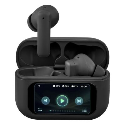 Streetz Streetz T600 TWS -kuulokkeet LCD-näytöllä, ANC ja ENC, musta T600-BLK Vastaa: N/A Streetz Streetz T600 TWS -kuulokkeet LCD-näytöllä, ANC ja ENC, musta T600-BLK Vastaa: N/A