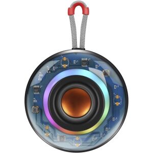 Streetz Streetz Läpinäkyvä Bluetooth-kaiutin TWS- ja LED-valotehosteilla, 5 W S110-BLK Vastaa: N/A Streetz Streetz Läpinäkyvä Bluetooth-kaiutin TWS- ja LED-valotehosteilla, 5 W S110-BLK Vastaa: N/A
