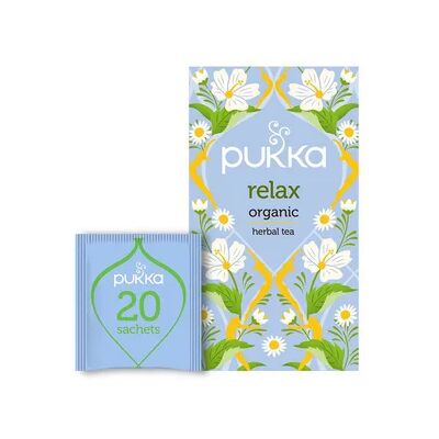 Pukka Pukka Relax Herbal Tea teepussit 20-pakkaus 850835000030 Vastaa: N/A Pukka Pukka Relax Herbal Tea teepussit 20-pakkaus 850835000030 Vastaa: N/A