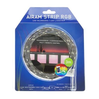 Airam LED-nauha 3m RGB Sisätilat Airam LED-nauha 3m RGB Sisätilat