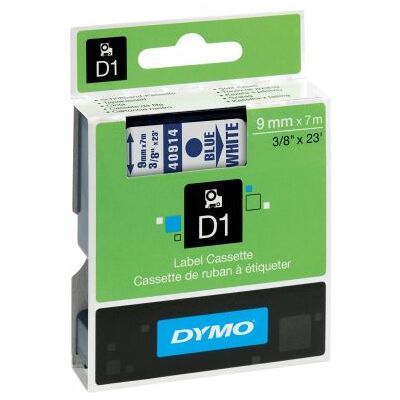 Dymo Merkkausnauha Dymo D1 9mm, sininen valkoisella pohjalla 5411313409148 Vastaa: N/A Dymo Merkkausnauha Dymo D1 9mm, sininen valkoisella pohjalla 5411313409148 Vastaa: N/A