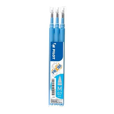 PILOT Täyttö 3-pack FriXion Pyyhittävä muste 0.7 vaaleansininen 356100 Vastaa: N/A PILOT Täyttö 3-pack FriXion Pyyhittävä muste 0.7 vaaleansininen 356100 Vastaa: N/A