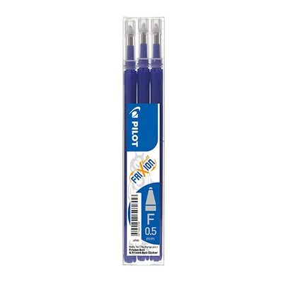 PILOT Täyttö 3-pack FriXion Ball Pyyhittävä muste 0.5 sininen 422850 Vastaa: N/A PILOT Täyttö 3-pack FriXion Ball Pyyhittävä muste 0.5 sininen 422850 Vastaa: N/A