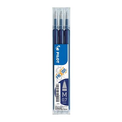 PILOT Täyttö 3-pack FriXion Pyyhittävä muste 0.7 sininen musta 465574 Vastaa: N/A PILOT Täyttö 3-pack FriXion Pyyhittävä muste 0.7 sininen musta 465574 Vastaa: N/A