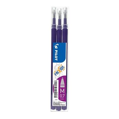 PILOT Täyttö 3-pack FriXion Pyyhittävä muste 0.7 violetti 356094 Vastaa: N/A PILOT Täyttö 3-pack FriXion Pyyhittävä muste 0.7 violetti 356094 Vastaa: N/A