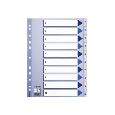 ESSELTE Rekisteri Esselte PP A4 1-10 valkoinen 100135 Vastaa: N/A ESSELTE Rekisteri Esselte PP A4 1-10 valkoinen 100135 Vastaa: N/A