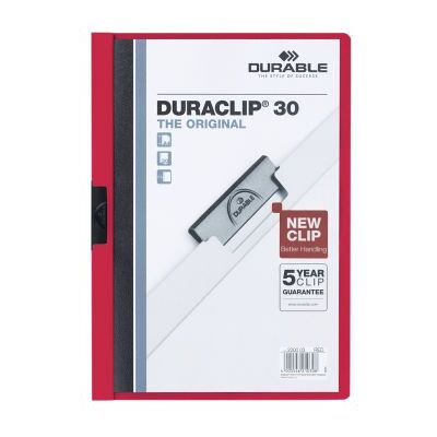 DURABLE Klämmapp DURACLIP 2200 A4 3mm röd 4005546210308 Vastaa: N/A DURABLE Klämmapp DURACLIP 2200 A4 3mm röd 4005546210308 Vastaa: N/A