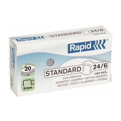 Rapid Niitit Rapid Standard 24/6 Galv. 1000/ltk 24855600 Vastaa: N/A Rapid Niitit Rapid Standard 24/6 Galv. 1000/ltk 24855600 Vastaa: N/A