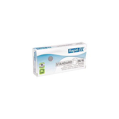 Rapid Niitit RAPID 26/6 standard, 5000 kpl 24861800 Vastaa: N/A Rapid Niitit RAPID 26/6 standard, 5000 kpl 24861800 Vastaa: N/A