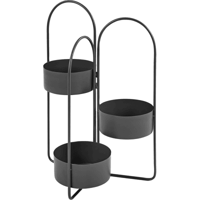 Beliani Kukkateline COLUTENA metalli 56 cm Musta Beliani Kukkateline COLUTENA metalli 56 cm Musta