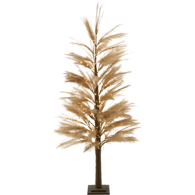 Beliani Ulkokoriste LED-valo HAUGANES Joulukuusi 190 cm Beige Beliani Ulkokoriste LED-valo HAUGANES Joulukuusi 190 cm Beige